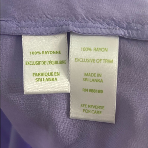 Lilly Pulitzer Lilac Stacy Sleeveless Shirt - Picture 3 of 6